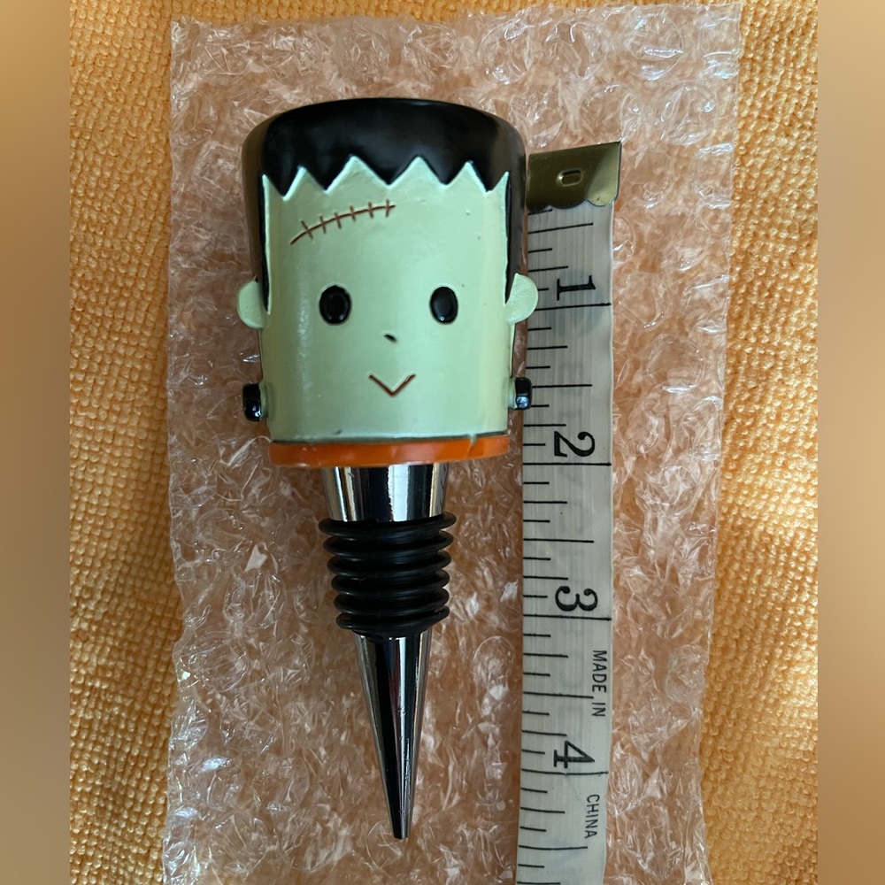 Little Frankie Frankenstein Wine Bottle Stopper New Great Gift - Halloween